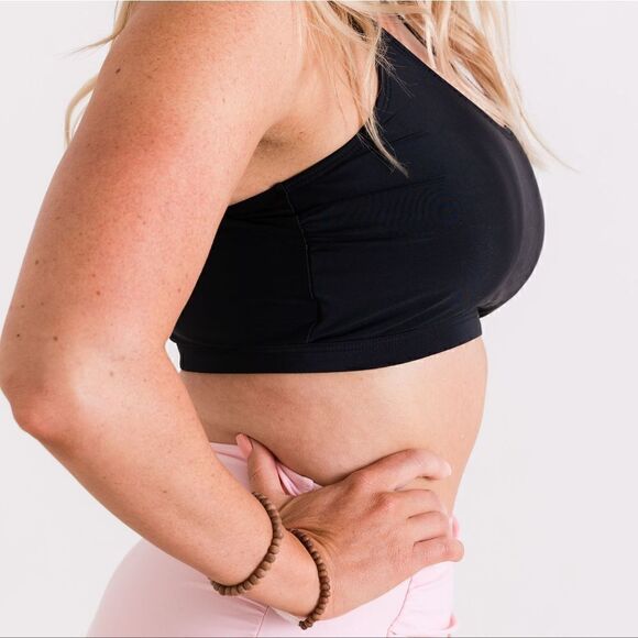 NWT Set: Sports Bikini & High Waist Full Coverage Bottom In Pink And Black - Picture 6 of 14